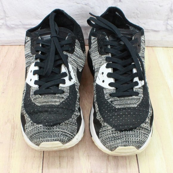 *Nike Air Max Black Flyknit Lace-up Low Top Athletic Sneakers Shoes Size - Picture 5 of 9
